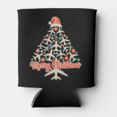 Rafraîchisseur Pour Canette Avion Noël Arbre Pilote Noël (Devant)