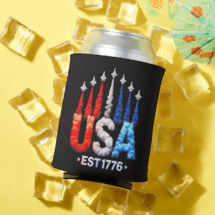 Rafraîchisseur Pour Canette Avions de chasse du 4 juillet Usa Patriotique