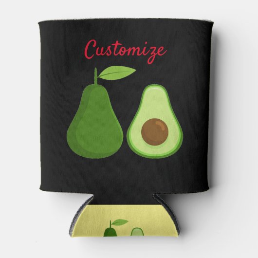 Rafraîchisseur Pour Canette Avocado Lover Design Thunder_Cove (Devant)