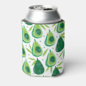 Rafraîchisseur Pour Canette Avocado, timbre texturé, motif transparent. (Can Dos)