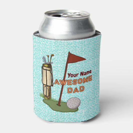 Rafraîchisseur Pour Canette Awesome Golf Papa personnalisé Can Cooler (Can devant)