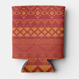 Rafraîchisseur Pour Canette Aztec Retro : Design Motif Vintage.