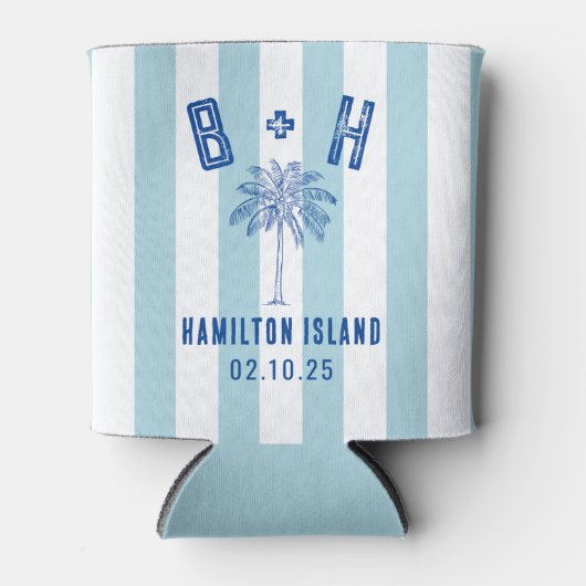 Rafraîchisseur Pour Canette B + H Palm Tree Conception personnalisée 01 (Devant)