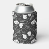 Rafraîchisseur Pour Canette B&W Cute Doodle Halloween Motif (Can Dos)