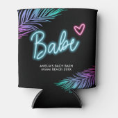 Rafraîchisseur Pour Canette Babe Neon Bleu et rose Bach Tropical (Devant)