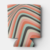 Rafraîchisseur Pour Canette Baby shower Abstrait Aqua Peach (Dos)