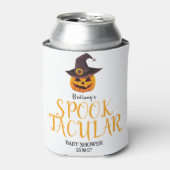 Rafraîchisseur Pour Canette Baby shower Citrouille Spooktaculaire Orange Cute (Can devant)