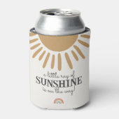 Rafraîchisseur Pour Canette baby shower de soleil boho faveur (Can devant)