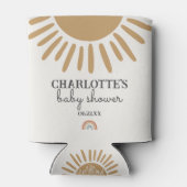 Rafraîchisseur Pour Canette baby shower de soleil boho faveur (Dos)