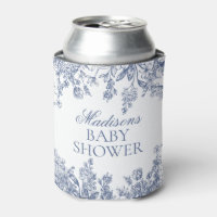 Baby Shower Floral Vintage Chinoiserie Bleue