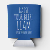 Rafraîchisseur Pour Canette Baby shower personnalisé Peut refroidir, Un bébé e (Dos)