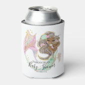 Rafraîchisseur Pour Canette Baby shower Sirène NAUTIQUE (Can devant)