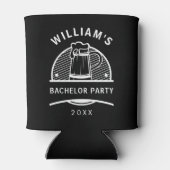 Rafraîchisseur Pour Canette Bachelor Party Bières noires et blanches (Dos)