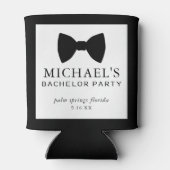 Rafraîchisseur Pour Canette Bachelor Party Cravate noire (Dos)