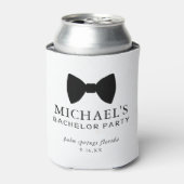 Rafraîchisseur Pour Canette Bachelor Party Cravate noire (Can devant)