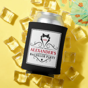 Rafraîchisseur Pour Canette Bachelor Party Cravate noire rouge ou choisir la c