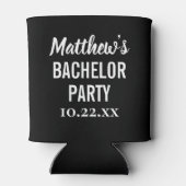 Rafraîchisseur Pour Canette Bachelor Party Favoriser la typographie moderne Bi (Dos)