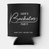 Rafraîchisseur Pour Canette Bachelor Party minimal élégant (Devant)