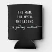 Rafraîchisseur Pour Canette Bachelor Party minimal élégant (Dos)