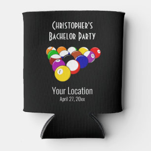 Rafraîchisseur Pour Canette Bachelor Party Pool Ball Billards Mariage Favorise