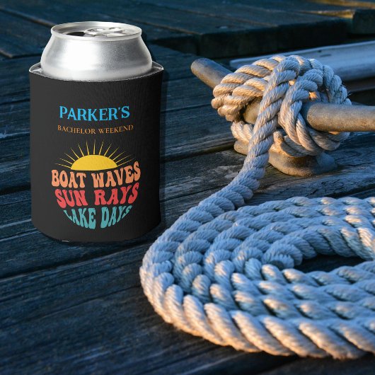 Rafraîchisseur Pour Canette Bachelor Party Retro Sun Black