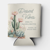 Rafraîchisseur Pour Canette Bachelorette Blooming Cactus Succulent Désert Vibe (Devant)