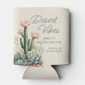 Rafraîchisseur Pour Canette Bachelorette Blooming Cactus Succulent Désert Vibe (Dos)