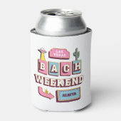 Rafraîchisseur Pour Canette bachelorette de las vegas week-end cactus rétro (Can devant)