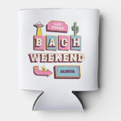 Rafraîchisseur Pour Canette bachelorette de las vegas week-end cactus rétro (Devant)