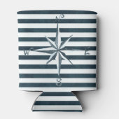 Rafraîchisseur Pour Canette Bachelorette marine et blanche personnalisée (Dos)