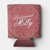 Rafraîchisseur Pour Canette Bachelorette partenaire Red Howdy personnalisée (Dos)