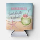 Rafraîchisseur Pour Canette Bachelorette Party Week-end Cute Beach (Devant)