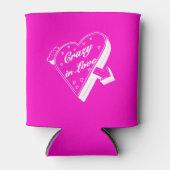 Rafraîchisseur Pour Canette Bachelorette rose chaud vintage (Devant)