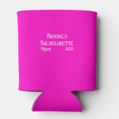 Rafraîchisseur Pour Canette Bachelorette rose chaud vintage (Dos)