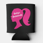 Rafraîchisseur Pour Canette Bachelorette rose et noire (Dos)