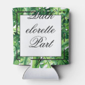 Rafraîchisseur Pour Canette Bachelorette tropicale luxuriante (Dos)