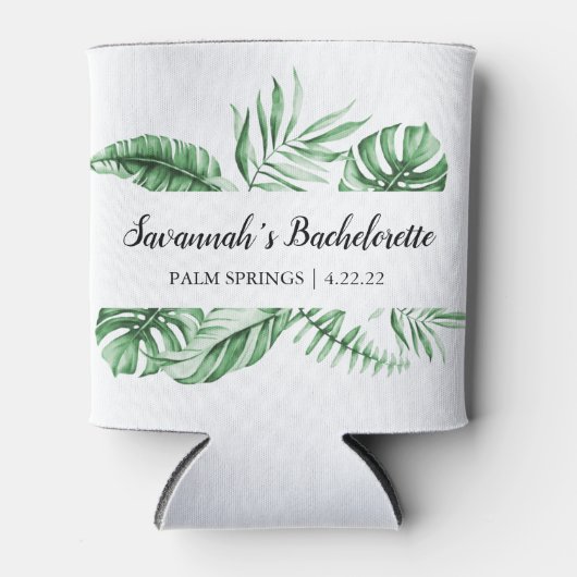 Rafraîchisseur Pour Canette Bachelorette Tropique Week-end Monogramme Can Cool
