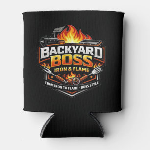 Rafraîchisseur Pour Canette Backyard Boss Iron & Flame Chillin & Grillin