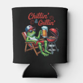 Rafraîchisseur Pour Canette Backyard Boss Iron & Flame Chillin & Grillin (Dos)