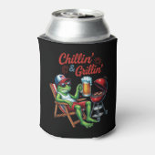 Rafraîchisseur Pour Canette Backyard Boss Iron & Flame Chillin & Grillin (Can Dos)
