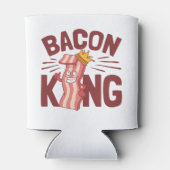 Rafraîchisseur Pour Canette Bacon King Meat Lover Cadeaux pour Hommes Garçon (Dos)