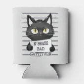 Rafraîchisseur Pour Canette Bad Cattitude - Mugshot de chat noir (Dos)