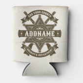 Rafraîchisseur Pour Canette Badge de Rifles Adjoint Old West Sheriff Personnal (Devant)