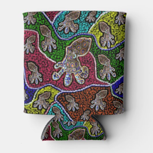 Rafraîchisseur Pour Canette Bague Bleue Octopus Dot Art Can Stuby Holder (Devant)