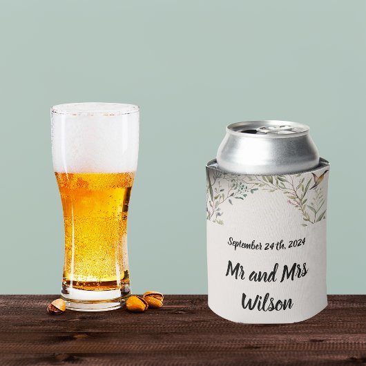 Rafraîchisseur Pour Canette Bague BOHO de fleurs et branches