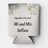 Rafraîchisseur Pour Canette Bague BOHO de fleurs et branches (Devant)