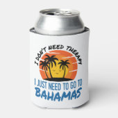 Rafraîchisseur Pour Canette Bahamas Vacation Tropical Beach Trip Therapy (Can devant)