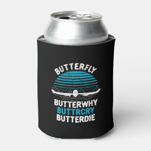 Rafraîchisseur Pour Canette Baignade - Papillon papillon (Can devant)