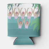 Rafraîchisseur Pour Canette Baigneurs artistiques | Synchro Natation Tropicale (Devant)