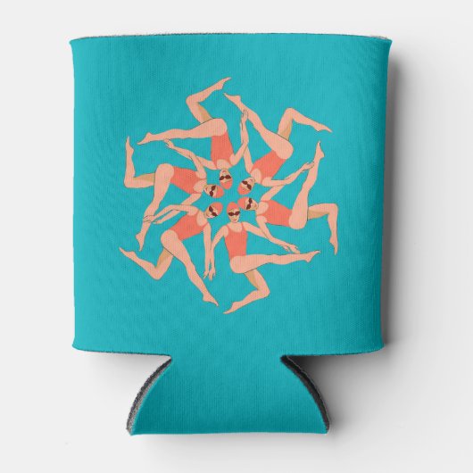 Rafraîchisseur Pour Canette Baigneurs - Baignade synchronisée (Devant)